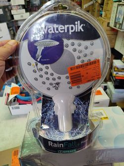 Waterpik Rainfall+ Showerhead In White