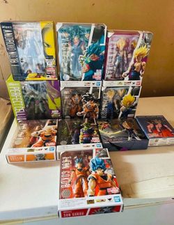 S.H. Figuarts Dragon Ball - Goku, Gohan, Vegito, Android 18, Majin Vegeta, Cell  Etc.. Action Figure Toys Collectibles