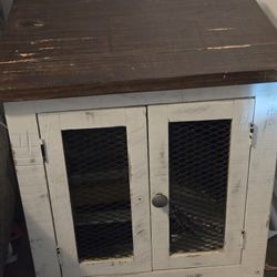 Weathered Wood Side Tables