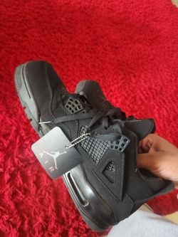 Air Jordan 4 Black Cat Sneakers Size 11