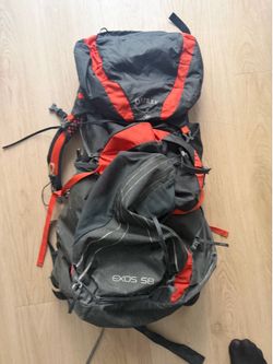 Osprey Exos 58 ultra-light backpacking hiking backpack