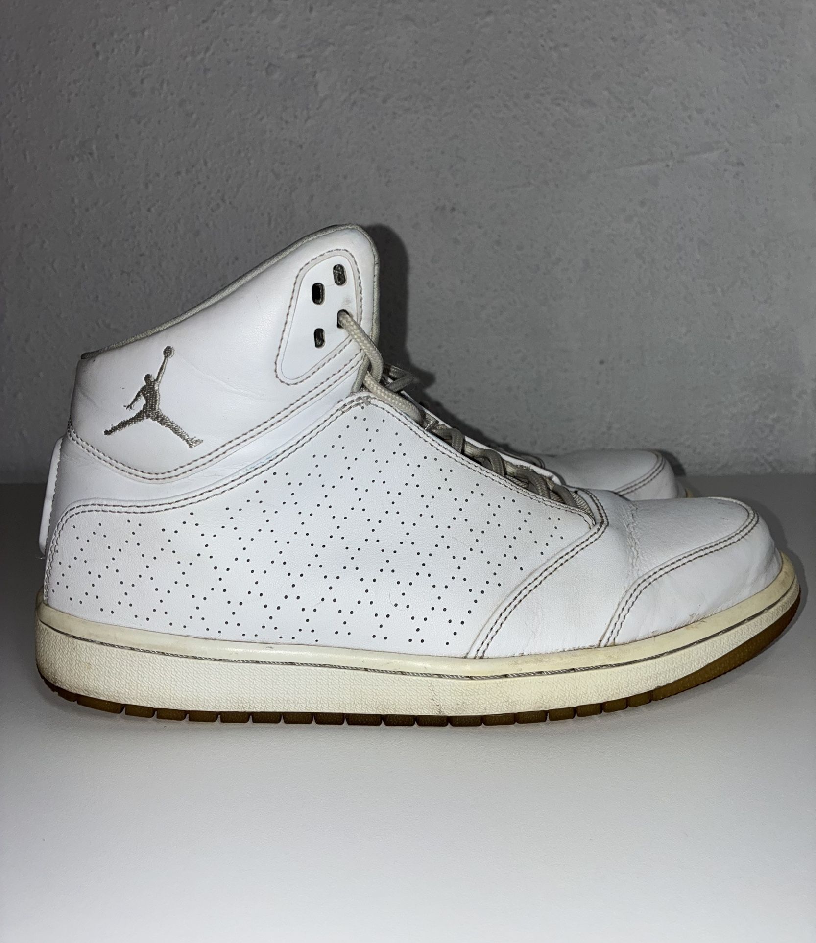 Nike Air Jordan 1 Flight 5 Premium Men’s Size 9.5 White Leather Basketball Shoes