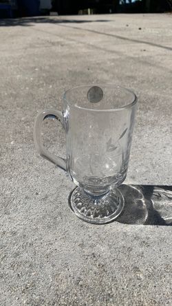 Vintage Princess House Crystal Beverage Mugs Set of 4