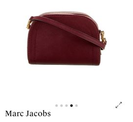 Marc Jacobs Burgundy Leather Crossbody Bag
