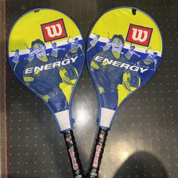 Wilson Titanium Energy Racquets with Cover