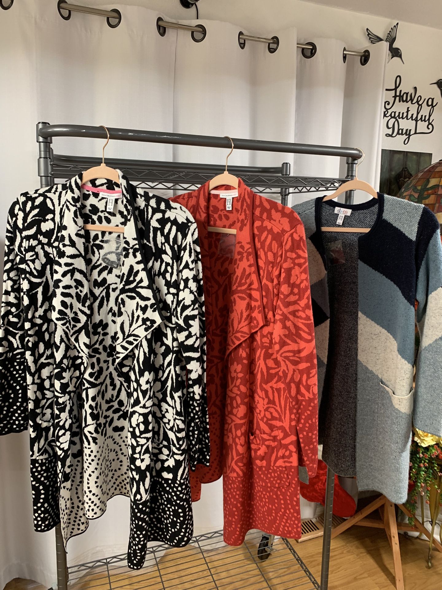 3 Designer Long Cardigans 