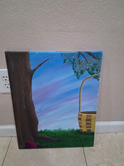Colorful landscaping painting