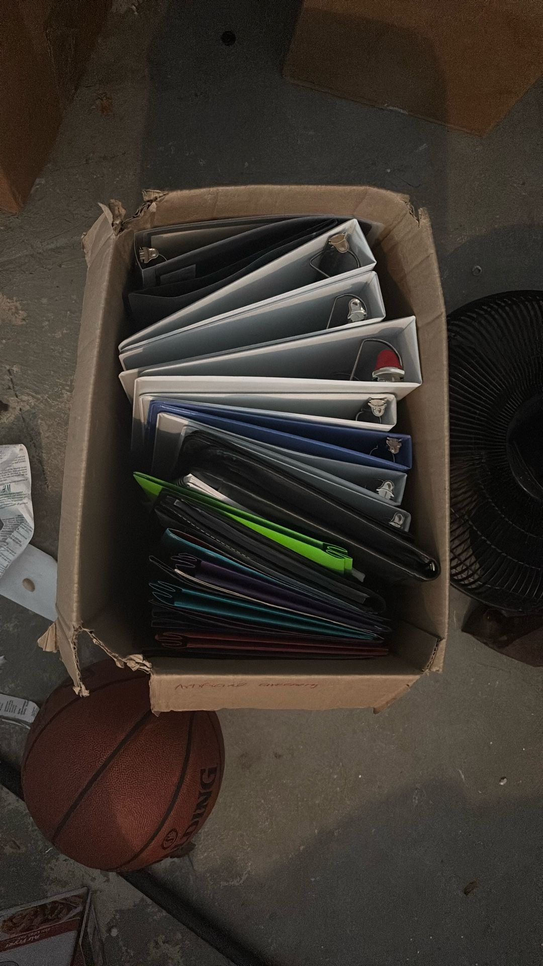 Empty Binders And Folders ($2 Each)