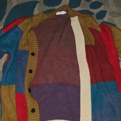 Mixed Color Cardigan Gurunvani XL