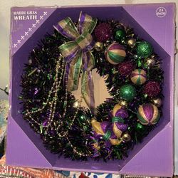 Mardi Gras Wreath 