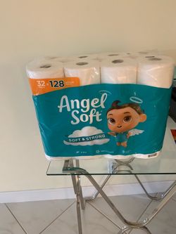 Toilet Paper 9 large Packs total 148 mega rolls = 688 regular Rolls angel Soft