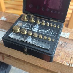 Brass Apothecary And Weight Set