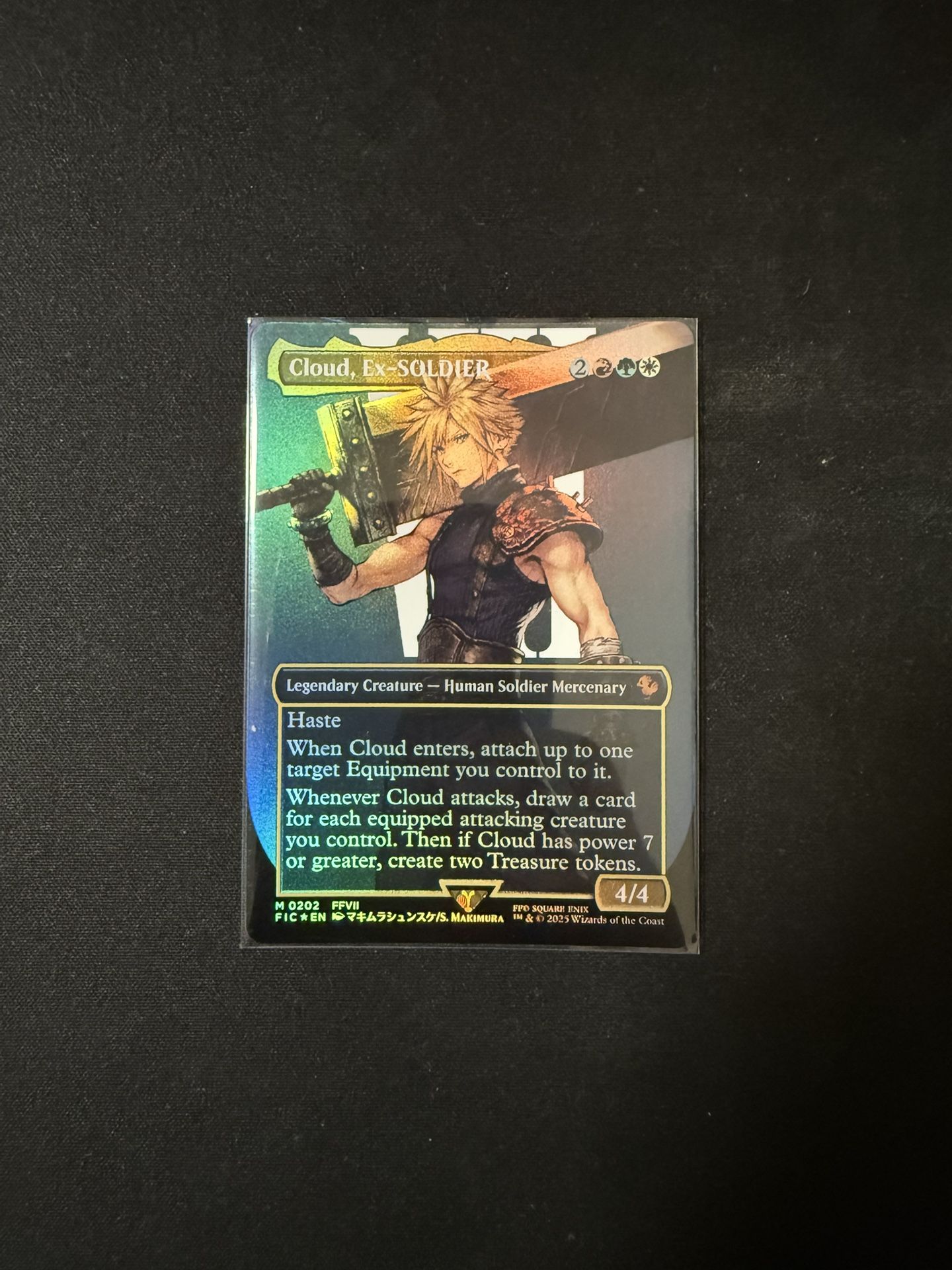 Cloud, Ex-Soldier – MTG Card (Final Fantasy x Magic Crossover) (msg me for price)