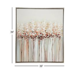 Grayson Lane Gold Framed 39.5-in H × 39.5-in W Abstract Painting