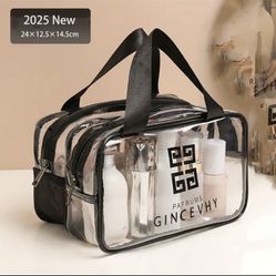 Large Transparent Cosmetic Bag – $7 (Brand New)