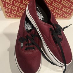 Burgundy vans 