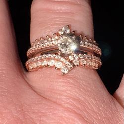 .45 CARAT 14 K Rose Gold Engagement Ring