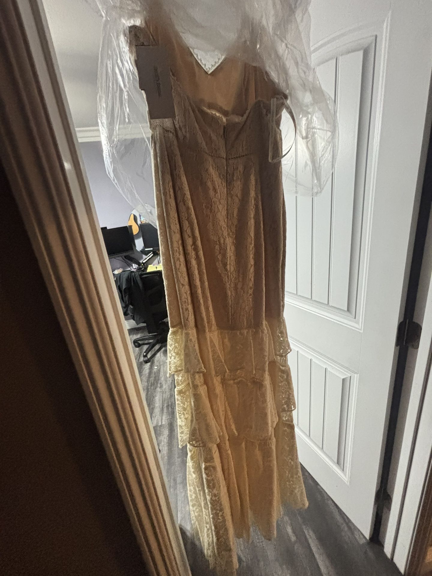 Boho Wedding Dress from Davids Bridal Size 12
