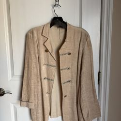 Beige Linen Jacket 