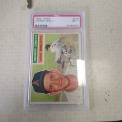 Johnny Growth 1956 Topps Graded At Number 7