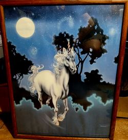 SET OF 3 VINTAGE MYSTICAL UNICORN PRINTS