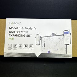 Lepow Car Cellphone Mount for Tesla Model Y Model 3 Car Screen Phone Mount W/ 2