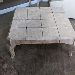 Tessellated Stone Top Cabriole Coffee Table Set