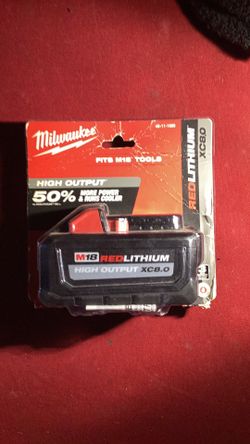 Milwaukee High Output XL XC8.0 M18 Battery