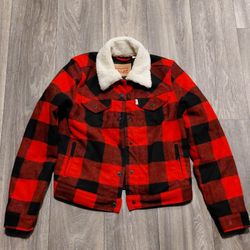 Women's Levi's Flanel Trucker Jacket XS