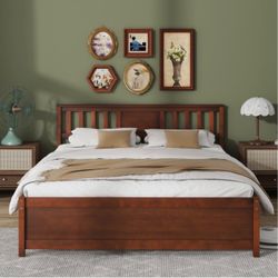 Queen Size Wooden Bedframe/ headboard