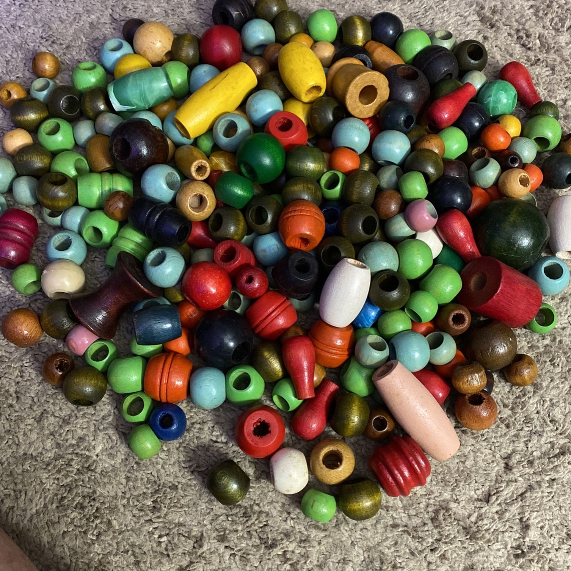 Vintage Wooden Craft Beads