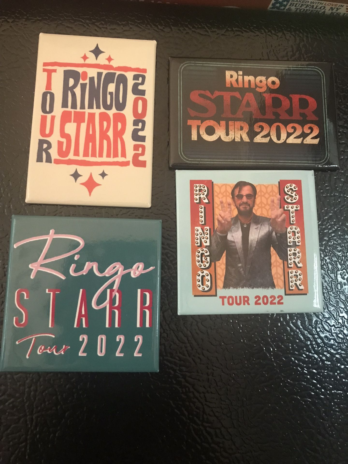 Ringo Starr 2022 Tour Magnets (4) Collectible