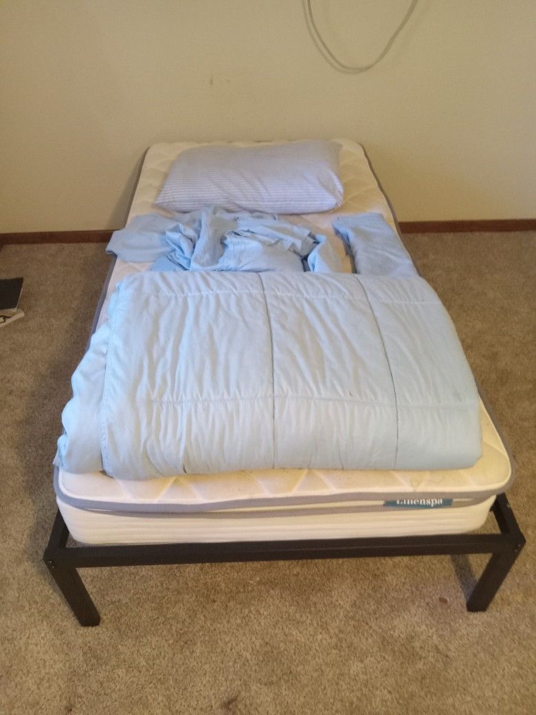 Brand New Twin Bed, Metal Frame
