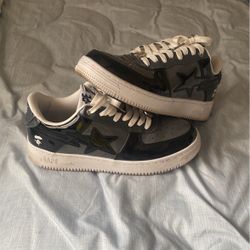 Bape Sta Low Grey Black 