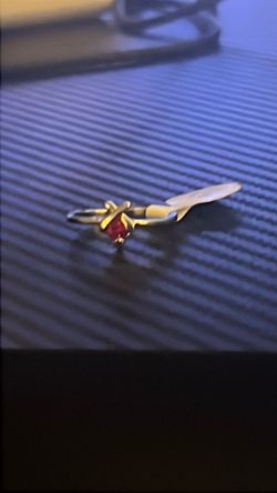 red crystal promise ring
