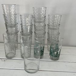 21 Drinking Glasses Bundle – Tumblers & Holiday Glasses
