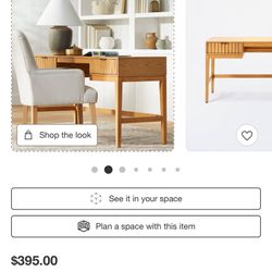 Thousand Oaks Wood Scalloped Desk - Threshold™ designed with Studio McGee