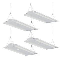 4-Pack 130W LED Linear High Bay Light 19500LM, 0-10V dimmable, Commercial Lights