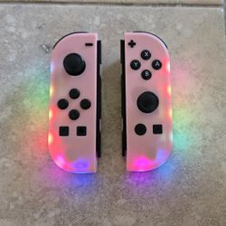 Nintendo Switch JoyCon Controller [Pink] - LED Lights - Lite - OLED - Pokemon - Kirby - Super Mario - Donkey Kong