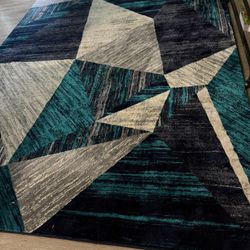 Turquoise Huge Space Rug