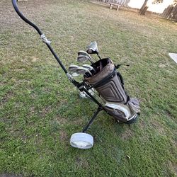 Golf clubs golf bag caddy