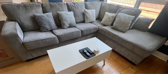 Light Grey L Couch