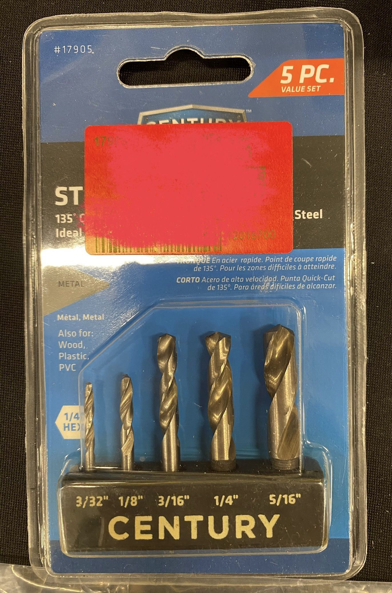 5 piece Drill Bit Set
