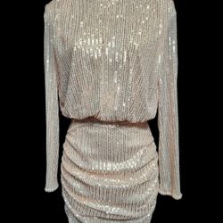 New Gold Sequin Dress Size XS