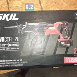 Skil Reciprocating Cordless Saw With Two Chargers And Battery
