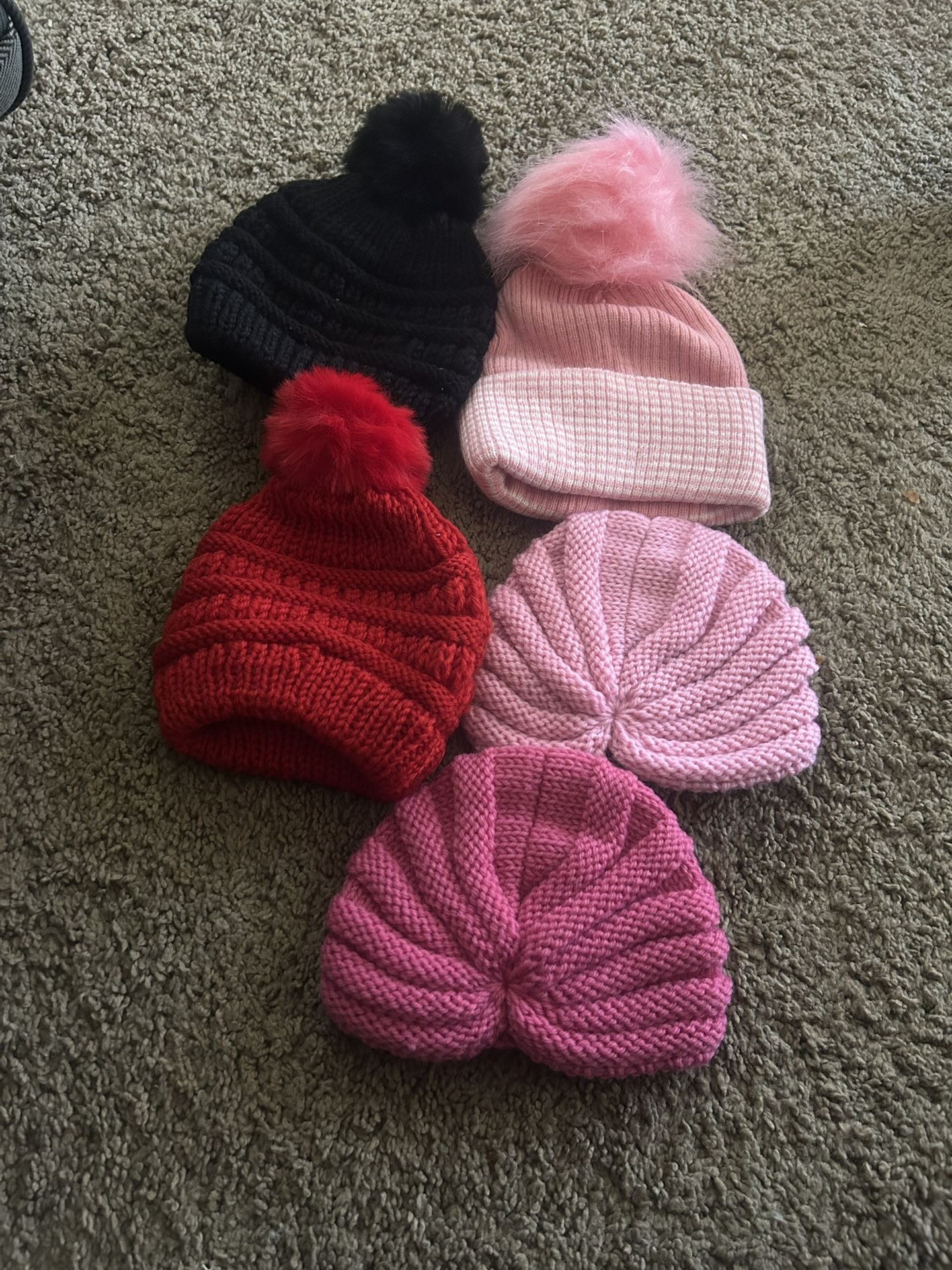Baby Girl Hats 3-12months New