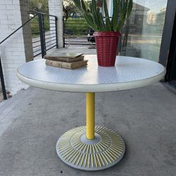 Vintage Round Side Table End Table Coffee Table