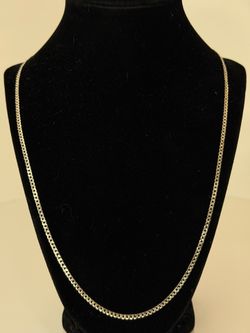 925 Sterling Silver 22” Cuban Link Chain, 2.7mm