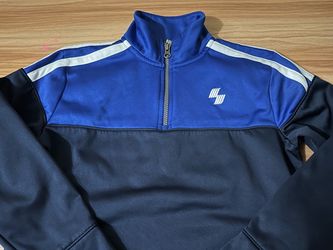Boys Quarter-Zip Track Jacket Blue Navy