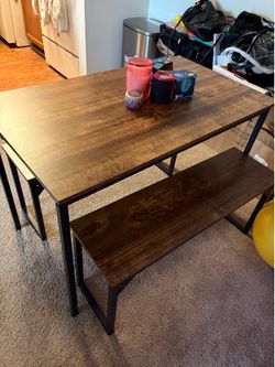 Table with bench seating